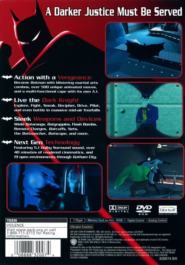 Batman: Vengeance – PlayStation 2 (PS2)