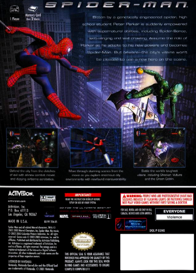 Spider-Man – GameCube (GC)