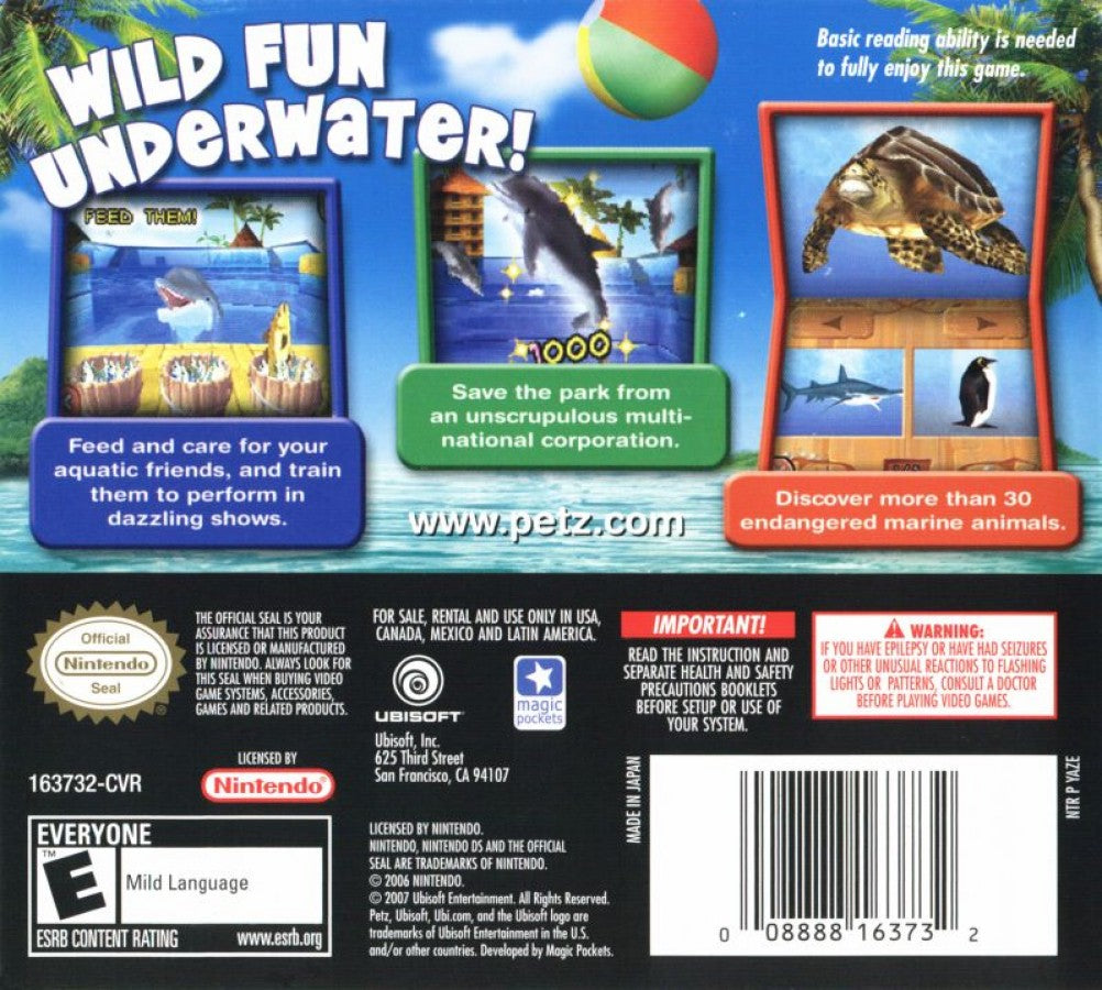 Petz: Wild Animals: Dolphinz – Nintendo DS (DS)