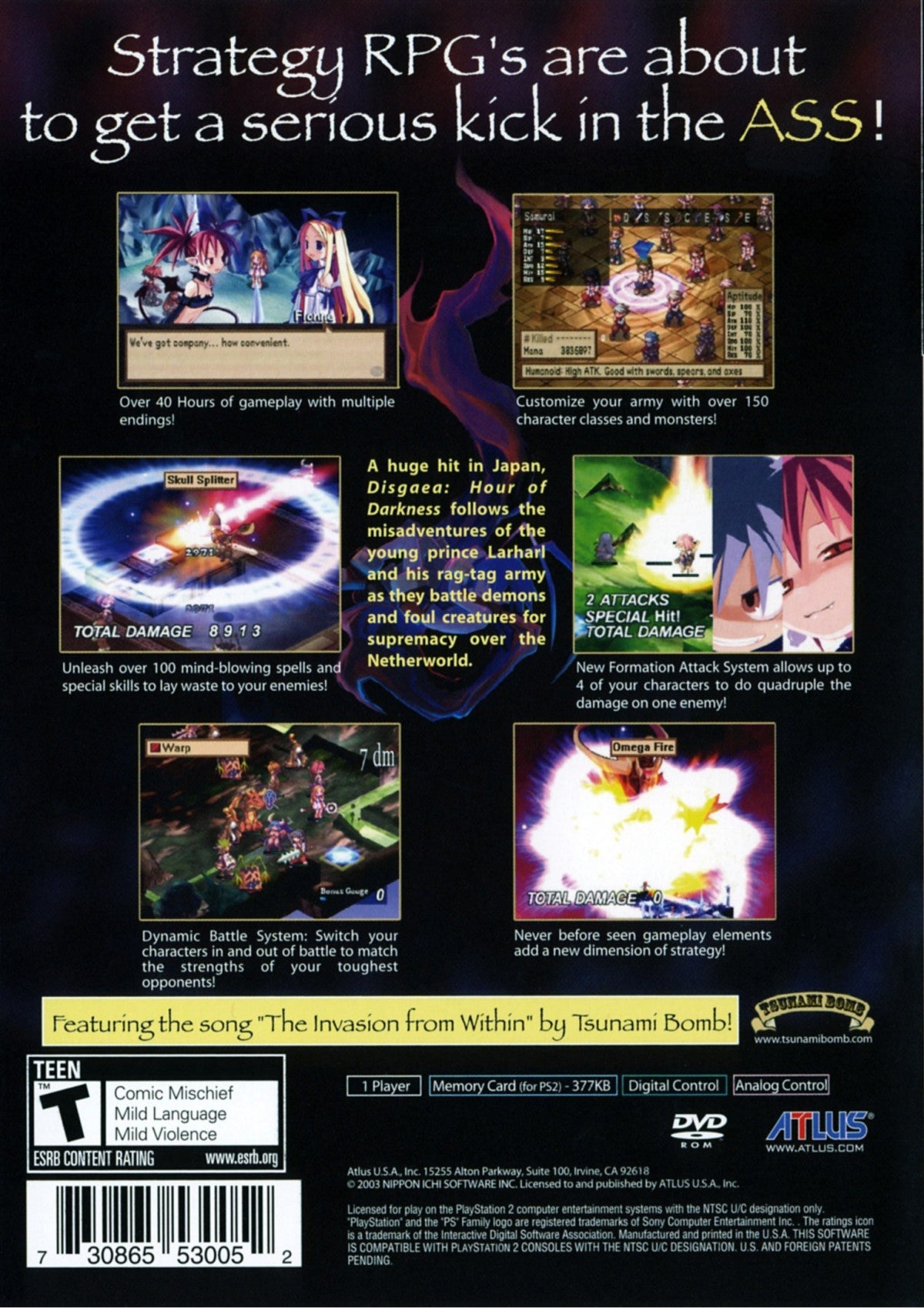 Disgaea: Hour of Darkness — PlayStation 2 (PS2)