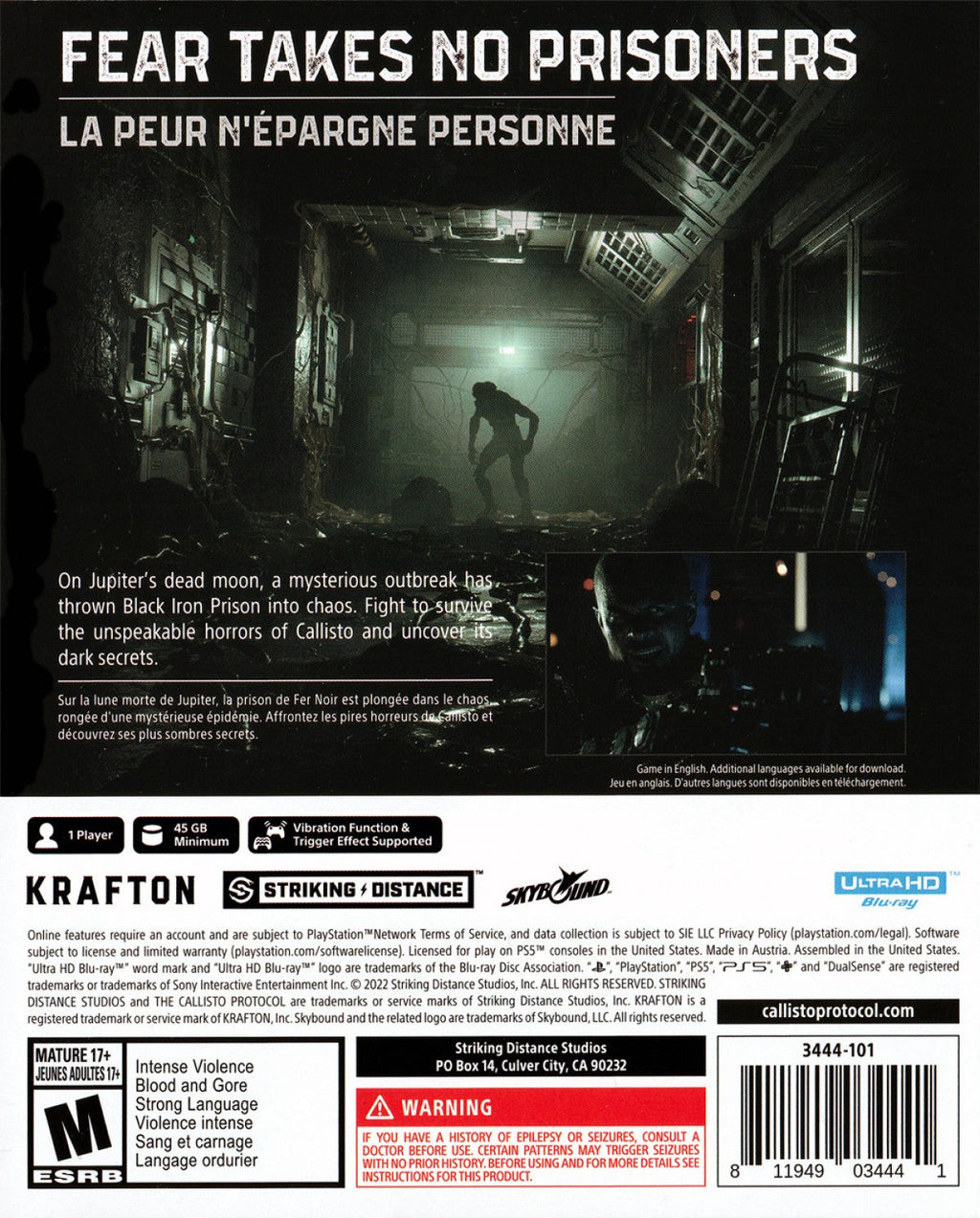 The Callisto Protocol [Day One Edition] – PlayStation 5 (PS5)