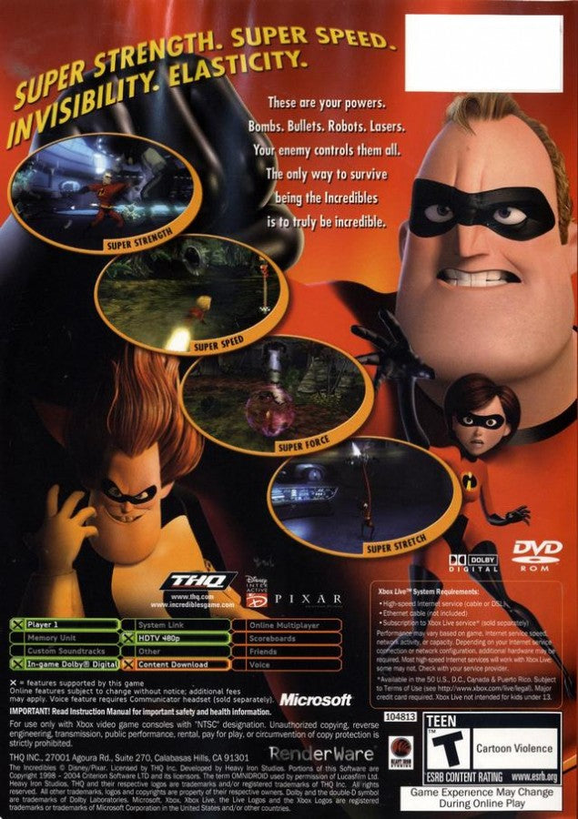 Disney Pixar The Incredibles – Xbox (XBOX)