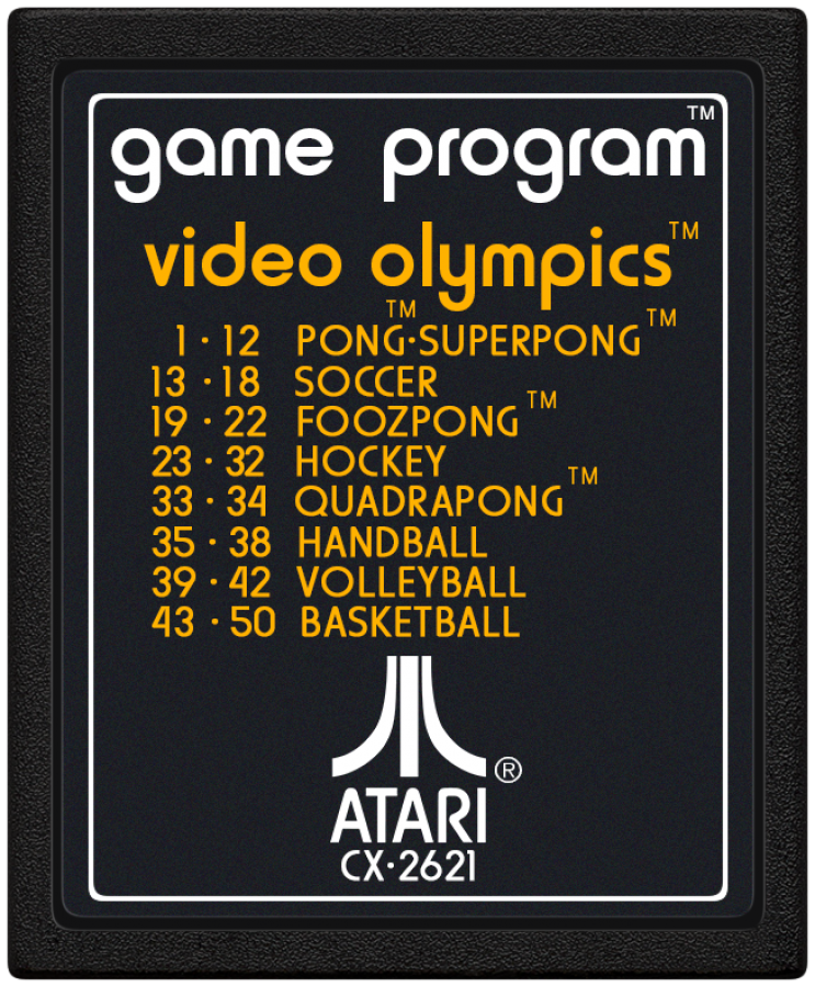 Video Olympics [Text Label] – Atari 2600 (2600)