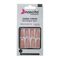 Nascita Stiletto Mat Nail Tips 24-Piece Set - Matte Finish Artificial Nails for Salon-Quality Nail Art
