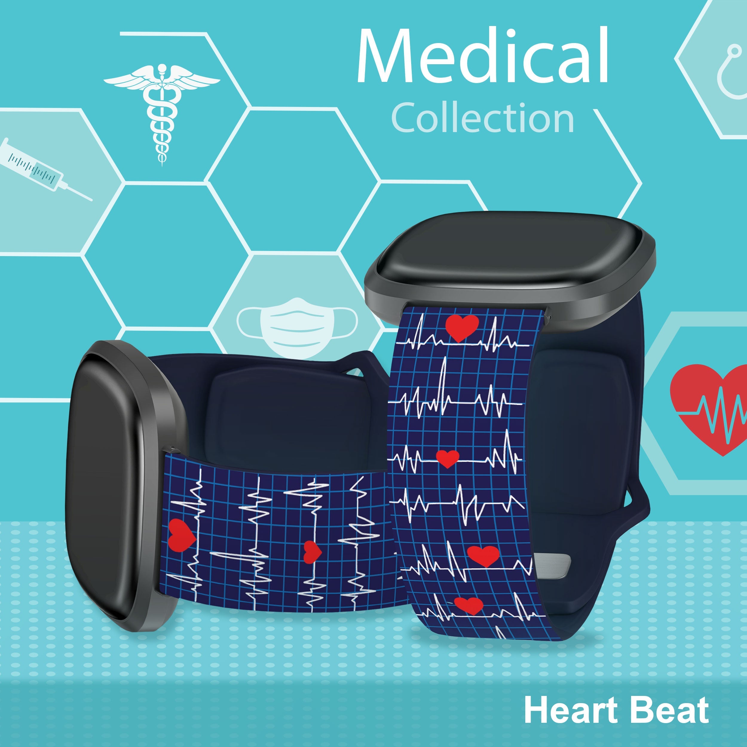 Nursing HD Fitbit Versa 3 and Sense 1 Watch Band