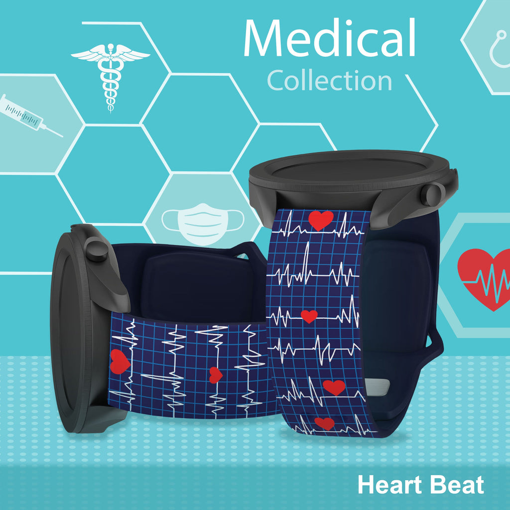Nursing HD  Watchband for Samsung, Garmin, Fossil, and More for Samsung, Garmin, Fossil, and More