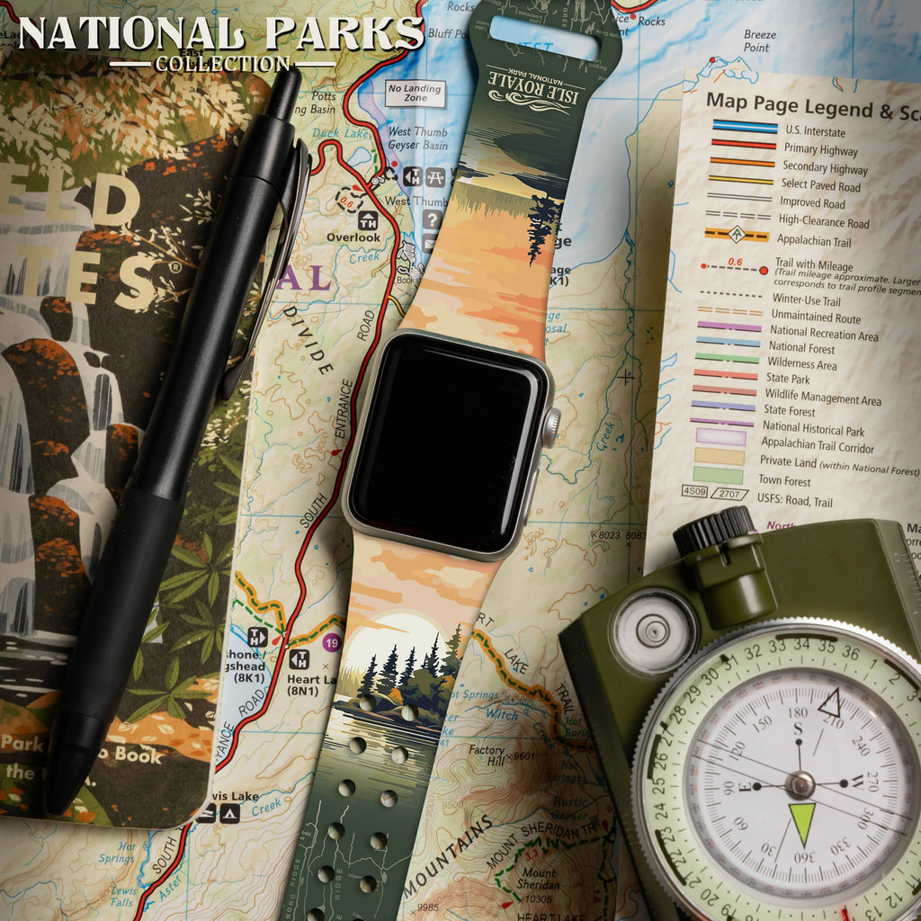 National Parks Isla Royale HD Fitbit Versa 3 & Sense 1 Watch Band