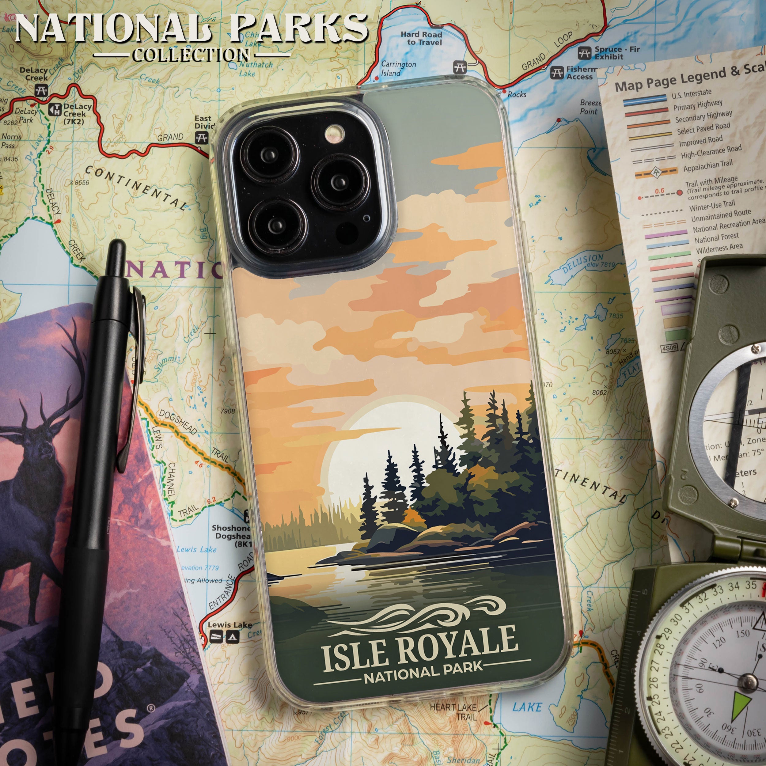 National Parks Isla Royale HD Apple iPhone 11 Series Phone Case