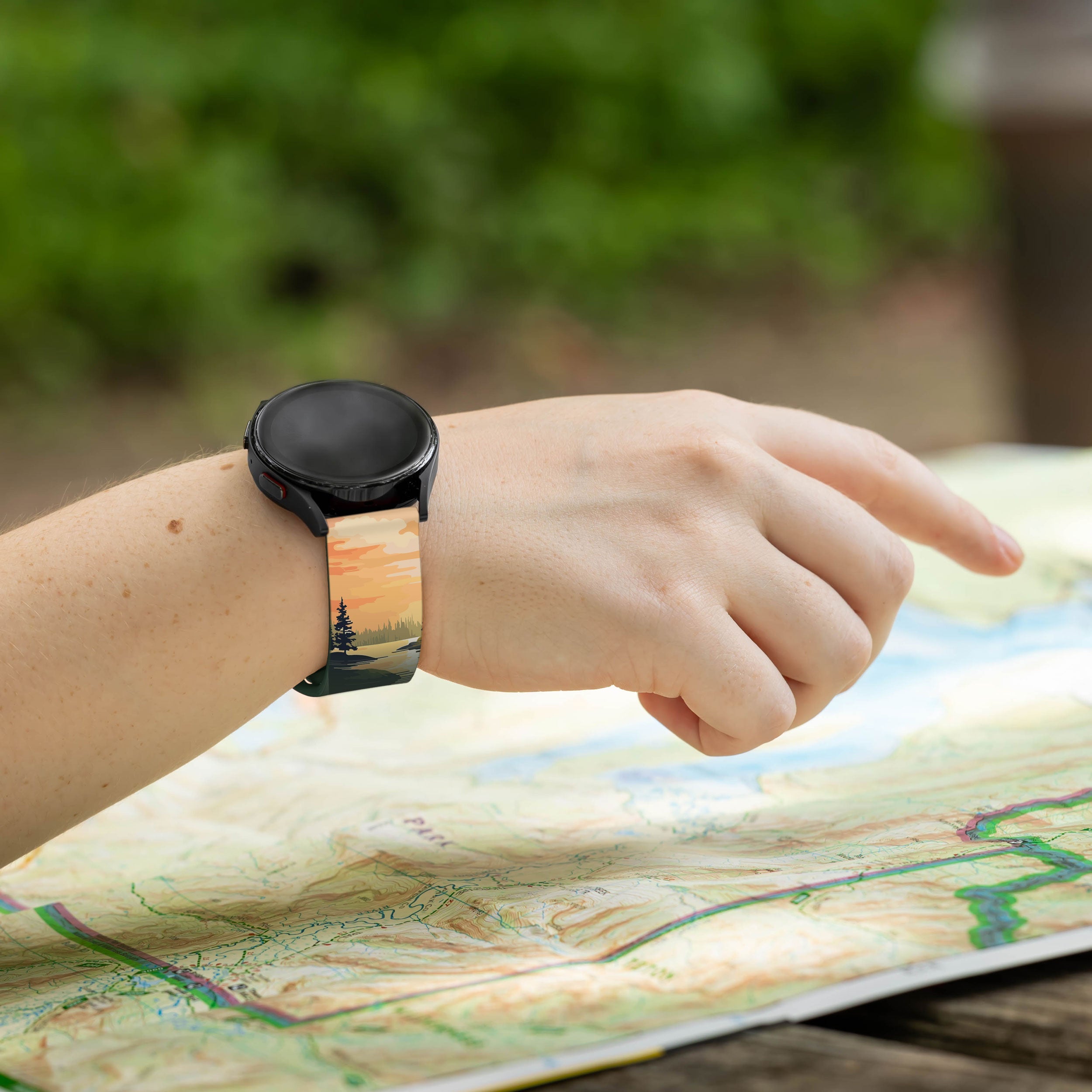 National Parks Isla Royale HD  Watchband for Samsung, Garmin, Fossil, and More