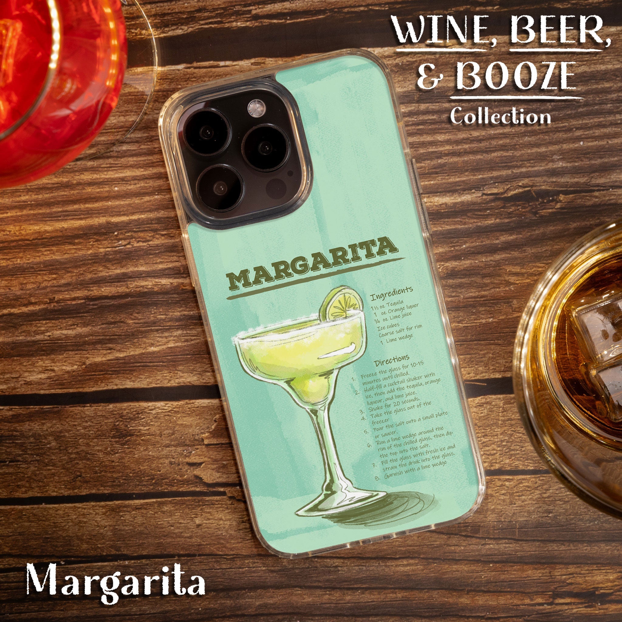 Wine, Beer, & Booze HD Apple iPhone 12 Series Mag-Safe Phone Case