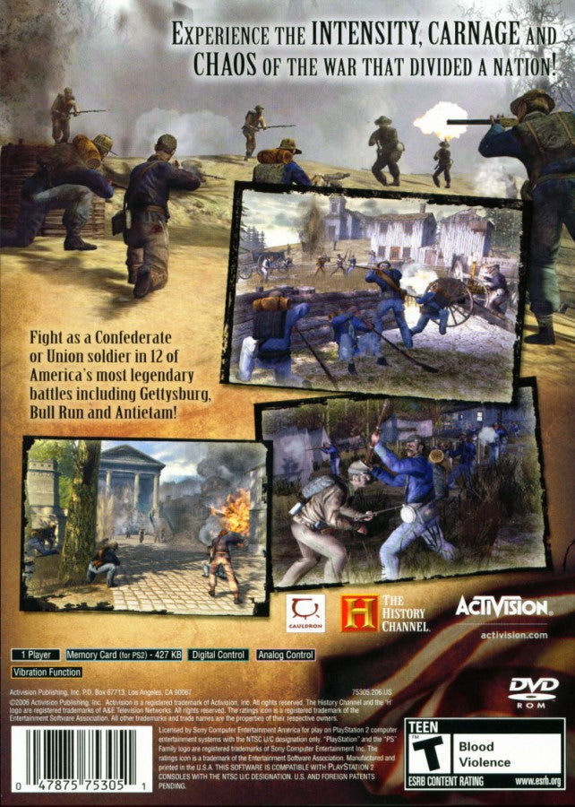 The History Channel: Civil War: A Nation Divided – PlayStation 2 (PS2)