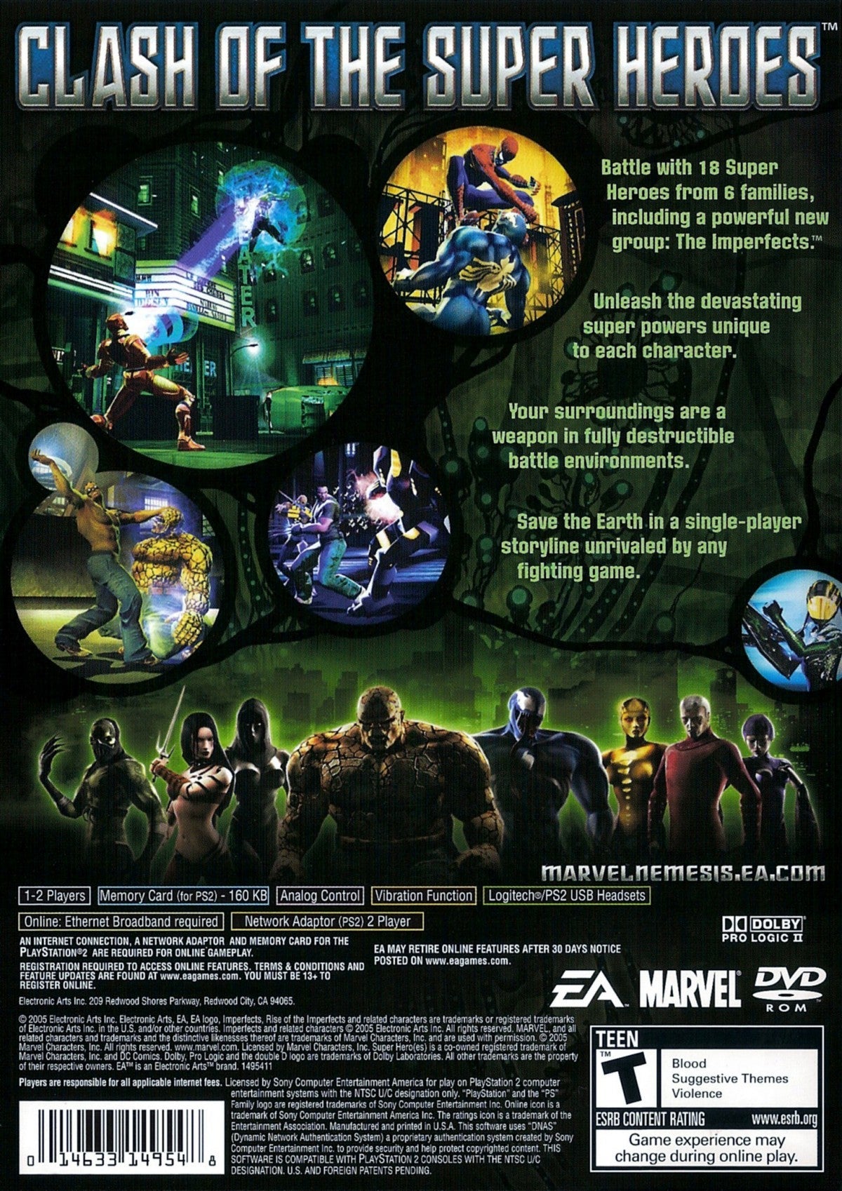 Marvel Nemesis Rise of the Imperfects – PlayStation 2 (PS2)
