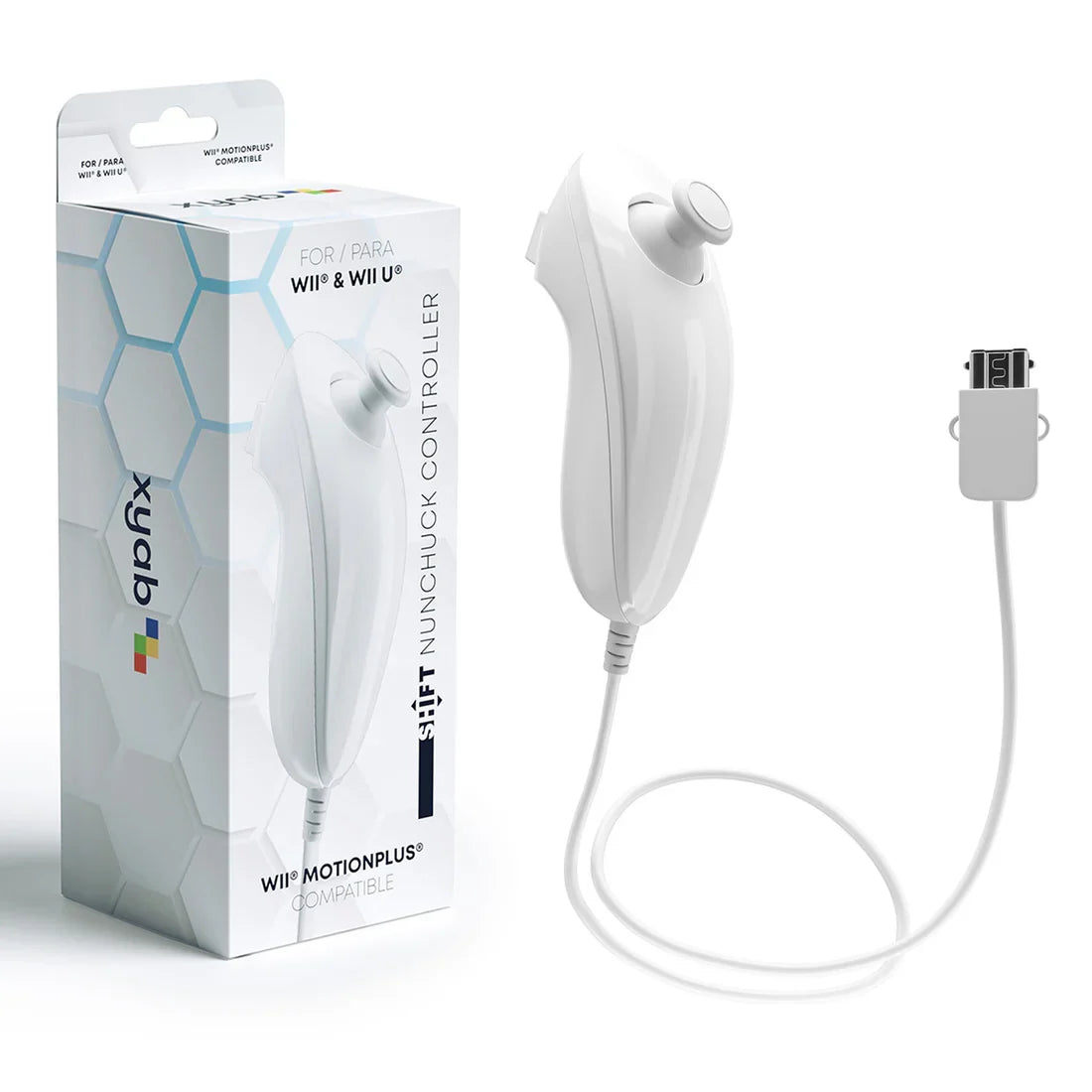 Wired Nunchuck Controller For Wii/WiiU [White] – Nintendo Wii Accessory (Wii)
