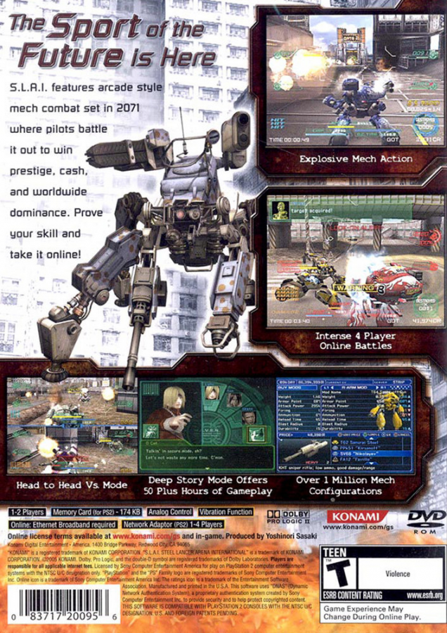 S.L.A.I.: Steel Lancer Arena International – PlayStation 2 (PS2)