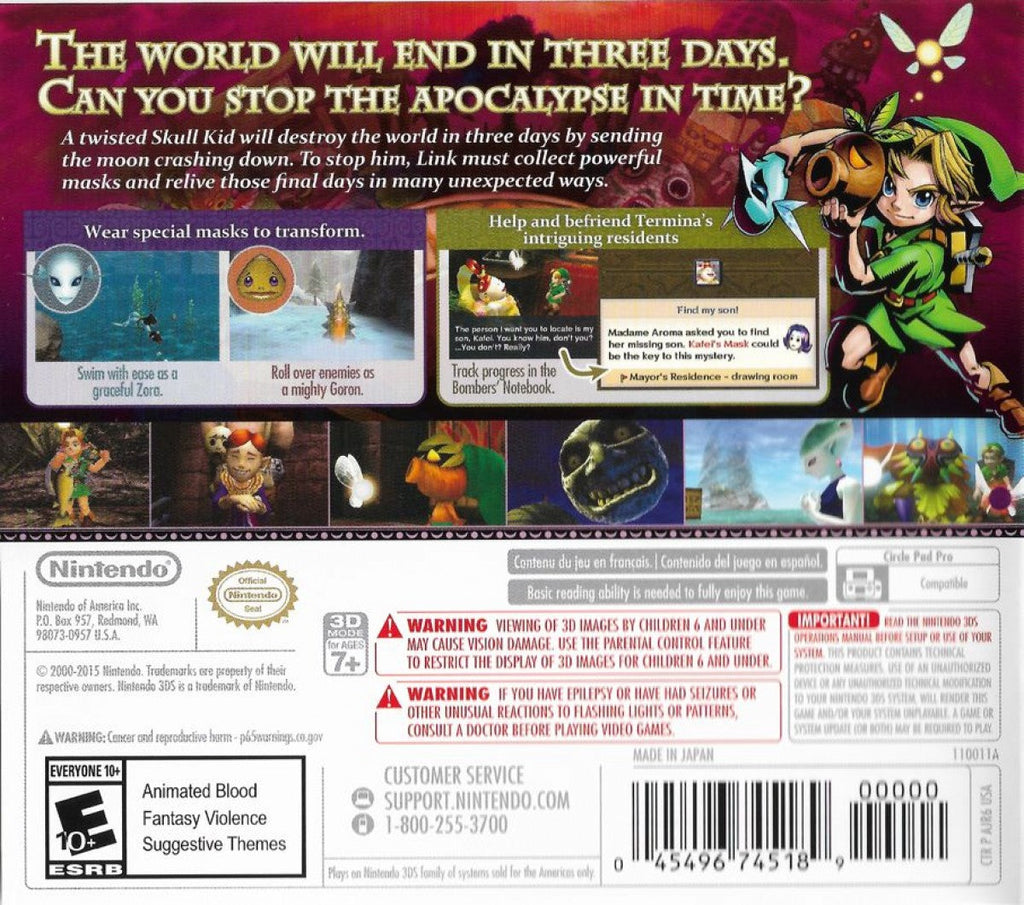 The Legend of Zelda: Majora's Mask 3D [Nintendo Selects] – Nintendo 3DS (3DS)