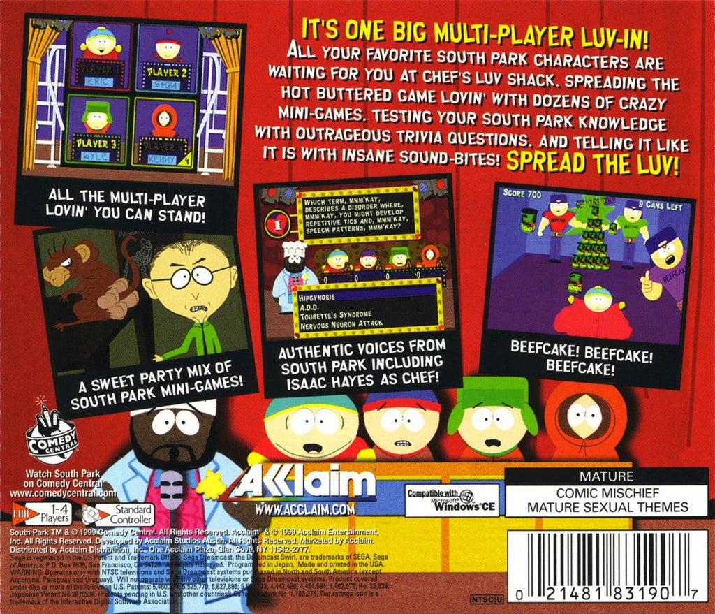 South Park Chef's Luv Shack – Sega Dreamcast (DC)