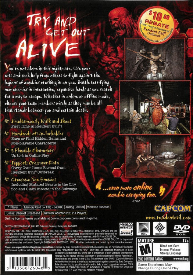 Resident Evil Outbreak: File #2 – PlayStation 2 (PS2)