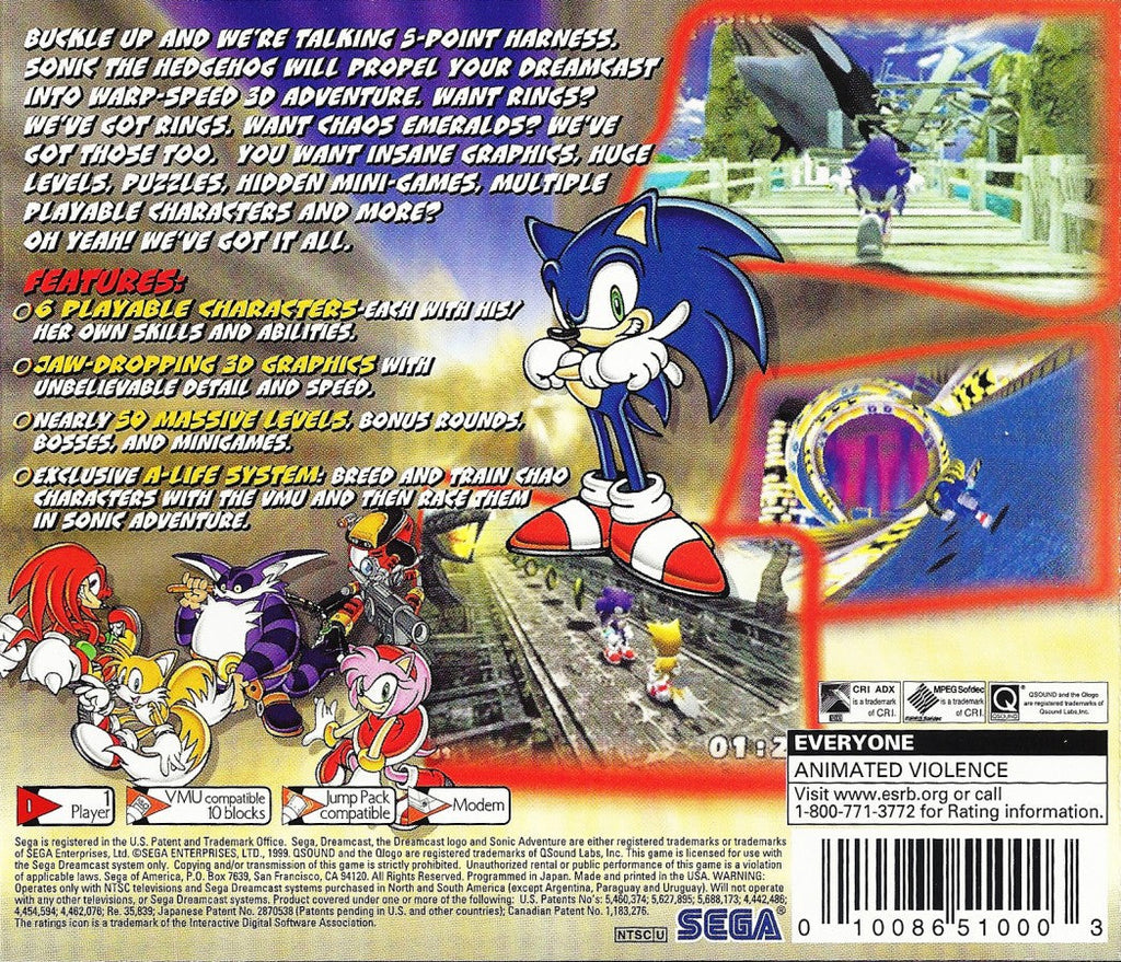 Sonic Adventure – Sega Dreamcast (DC)