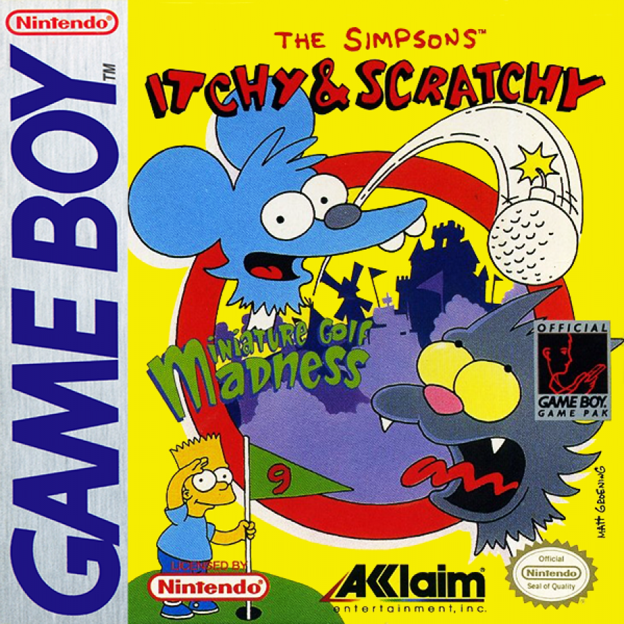 Itchy and Scratchy: Miniature Golf Madness – Game Boy (GB)