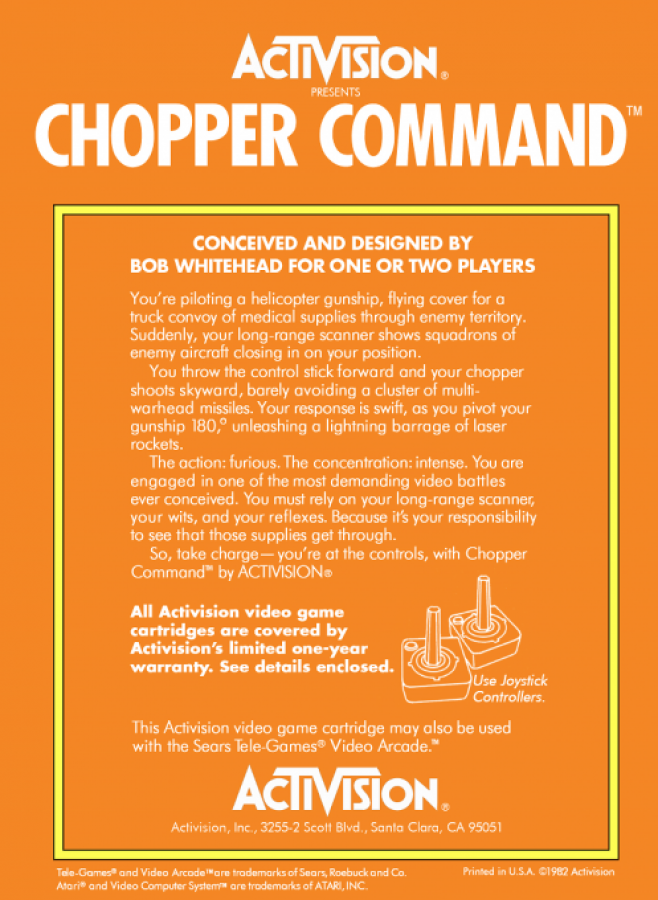 Chopper Command – Atari 2600 (2600)