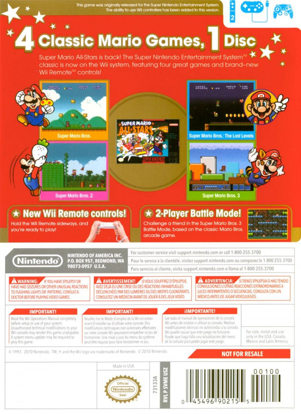 Super Mario All-Stars [25th Anniversary][Nintendo Selects] – Nintendo Wii (Wii)