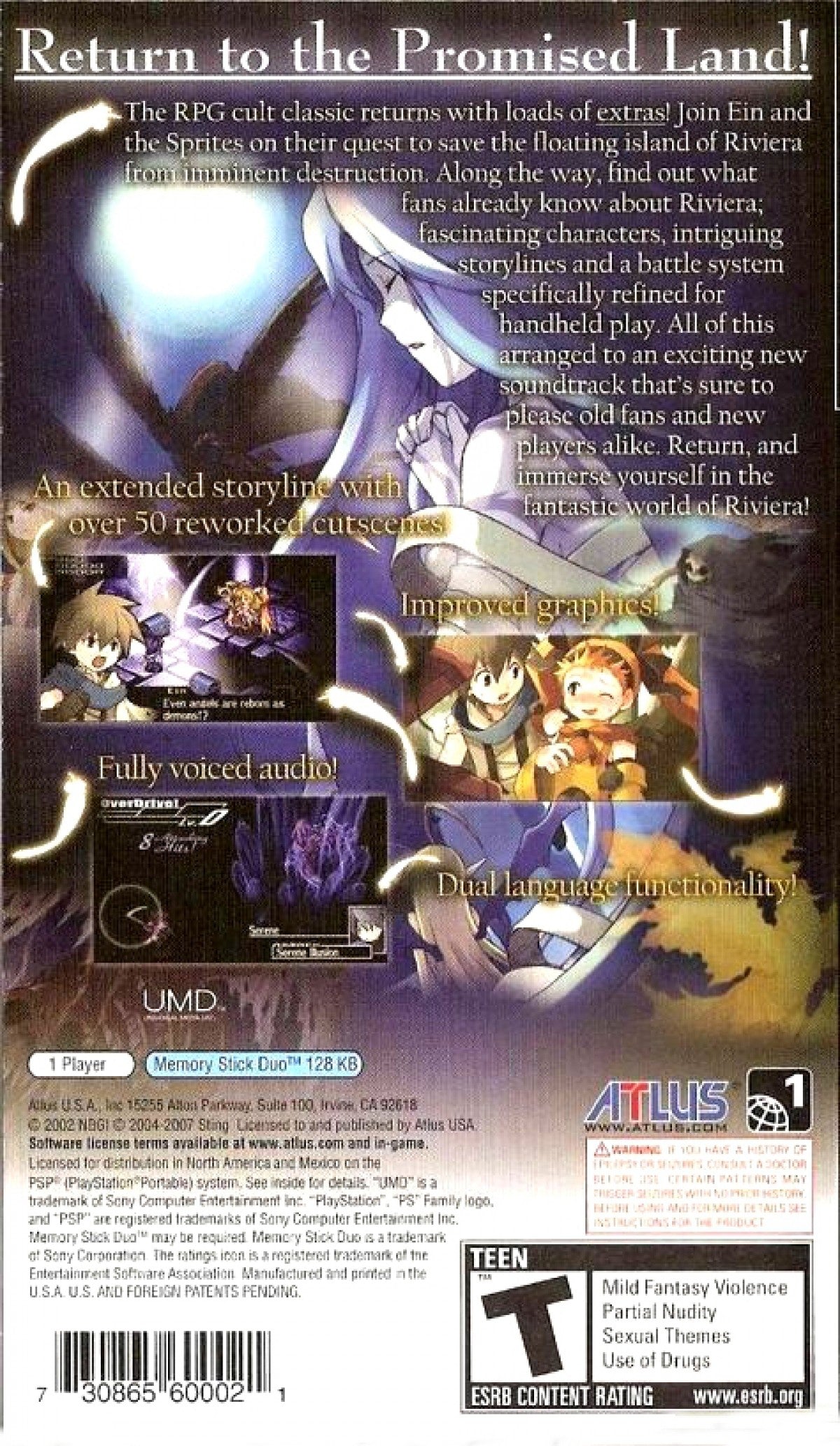 Riviera: The Promised Land – PlayStation Portable (PSP)