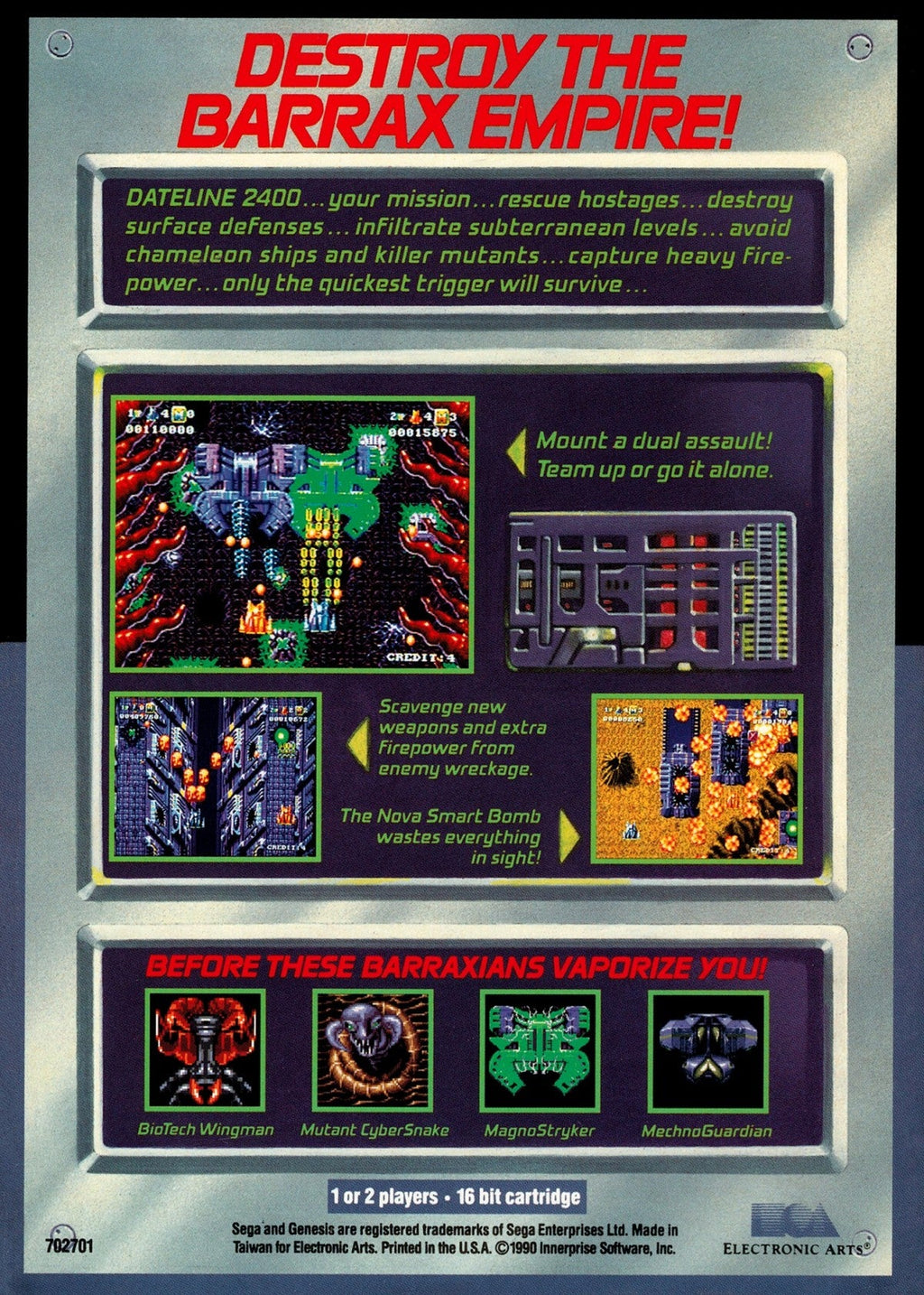 Battle Squadron – Sega Genesis (GEN)