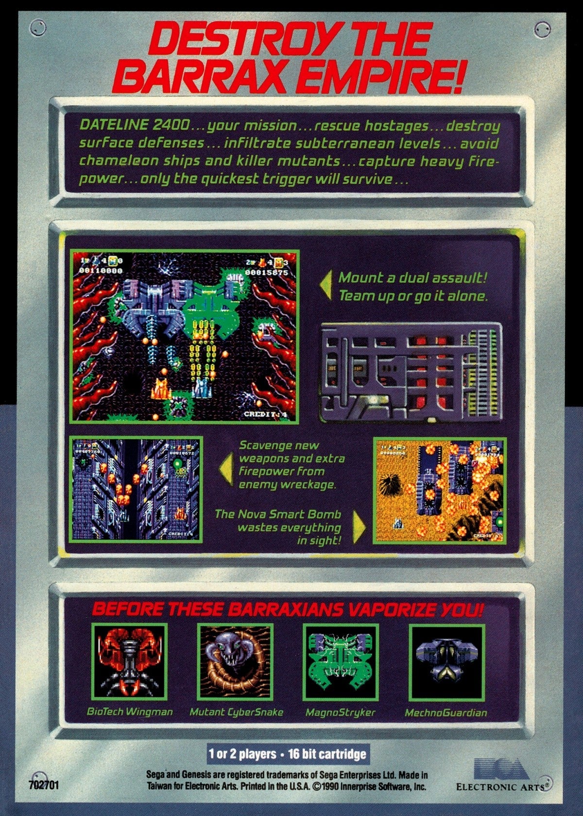 Battle Squadron – Sega Genesis (GEN)