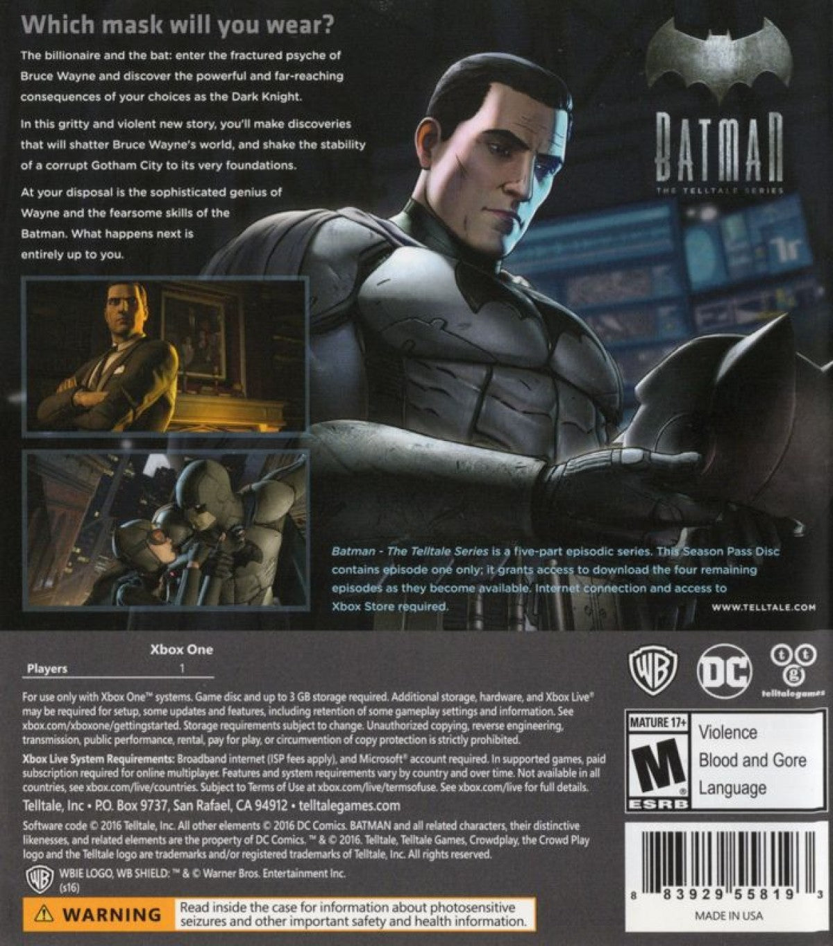 Batman: The Telltale Series – Xbox One (XONE)