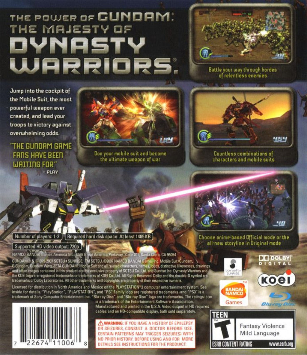 Dynasty Warriors: Gundam 3 — PlayStation 3 (PS3)