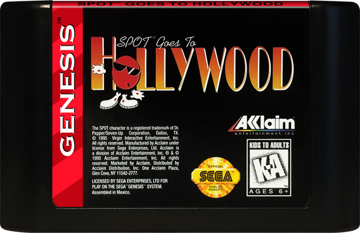 Spot Goes To Hollywood – Sega Genesis (GEN)