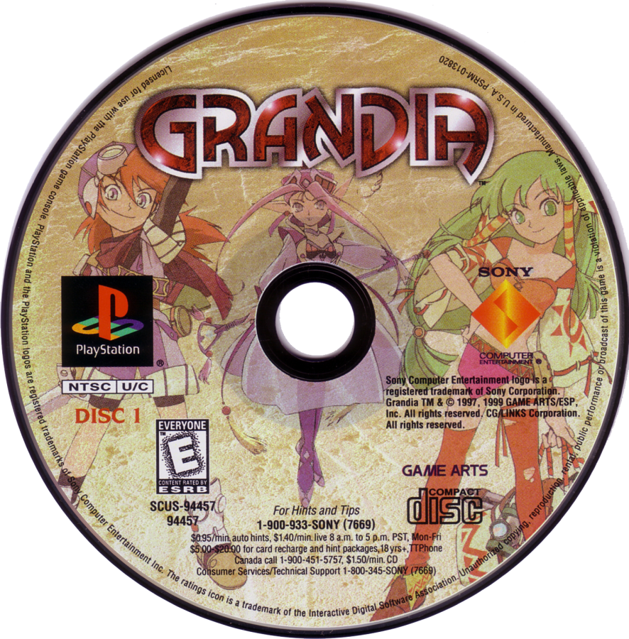 Grandia – PlayStation 1 (PS1)
