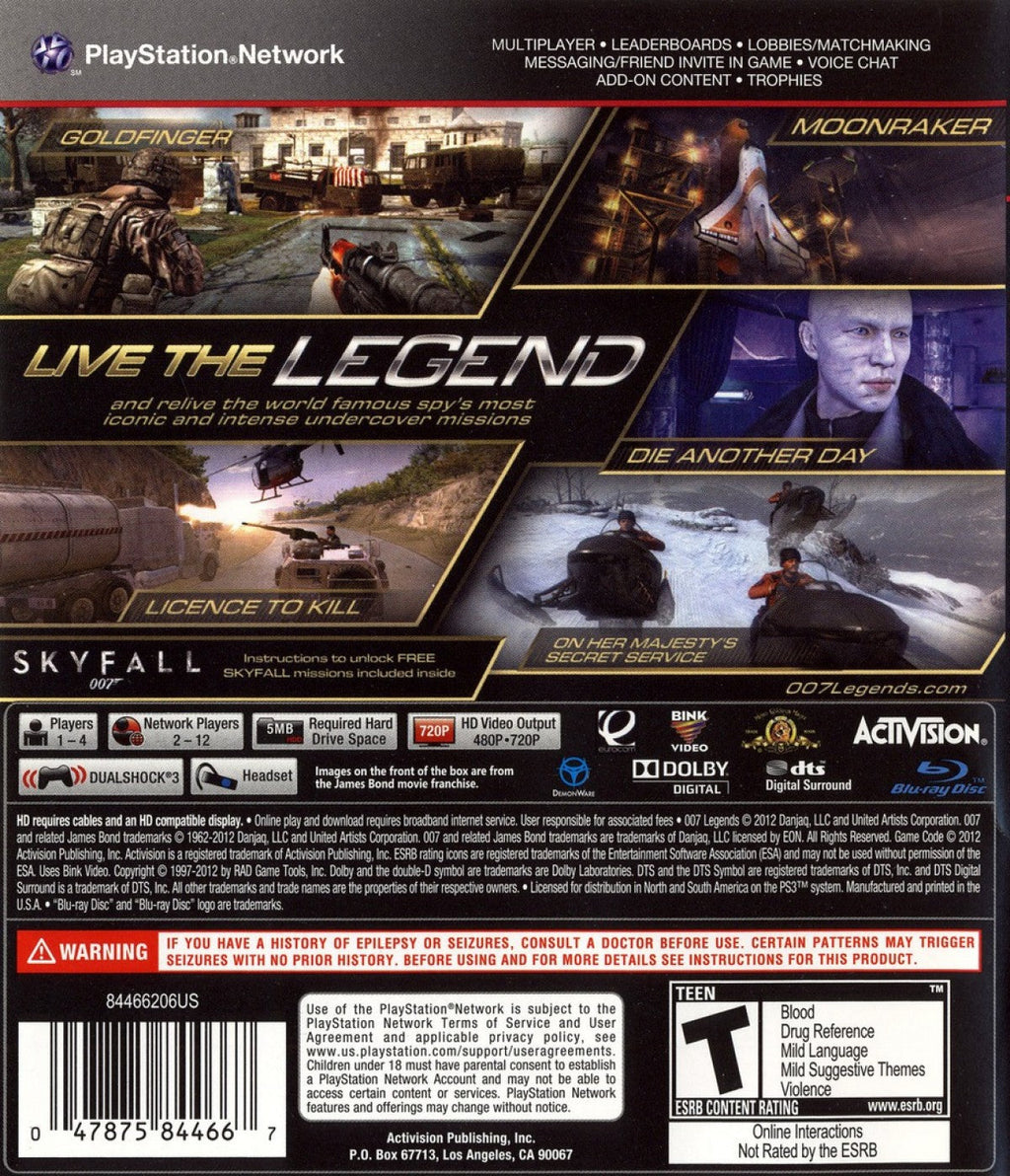 007: Legends – PlayStation 3 (PS3)