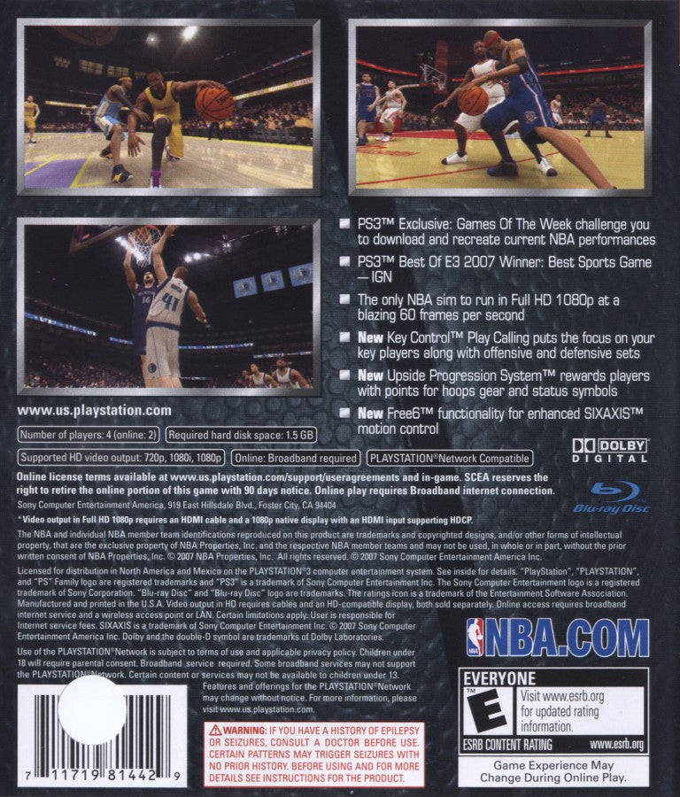 NBA 08 – PlayStation 3 (PS3)