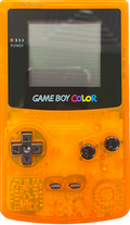 Game Boy Color (GBC) [Custom Clear Orange Shell] – Good Condition