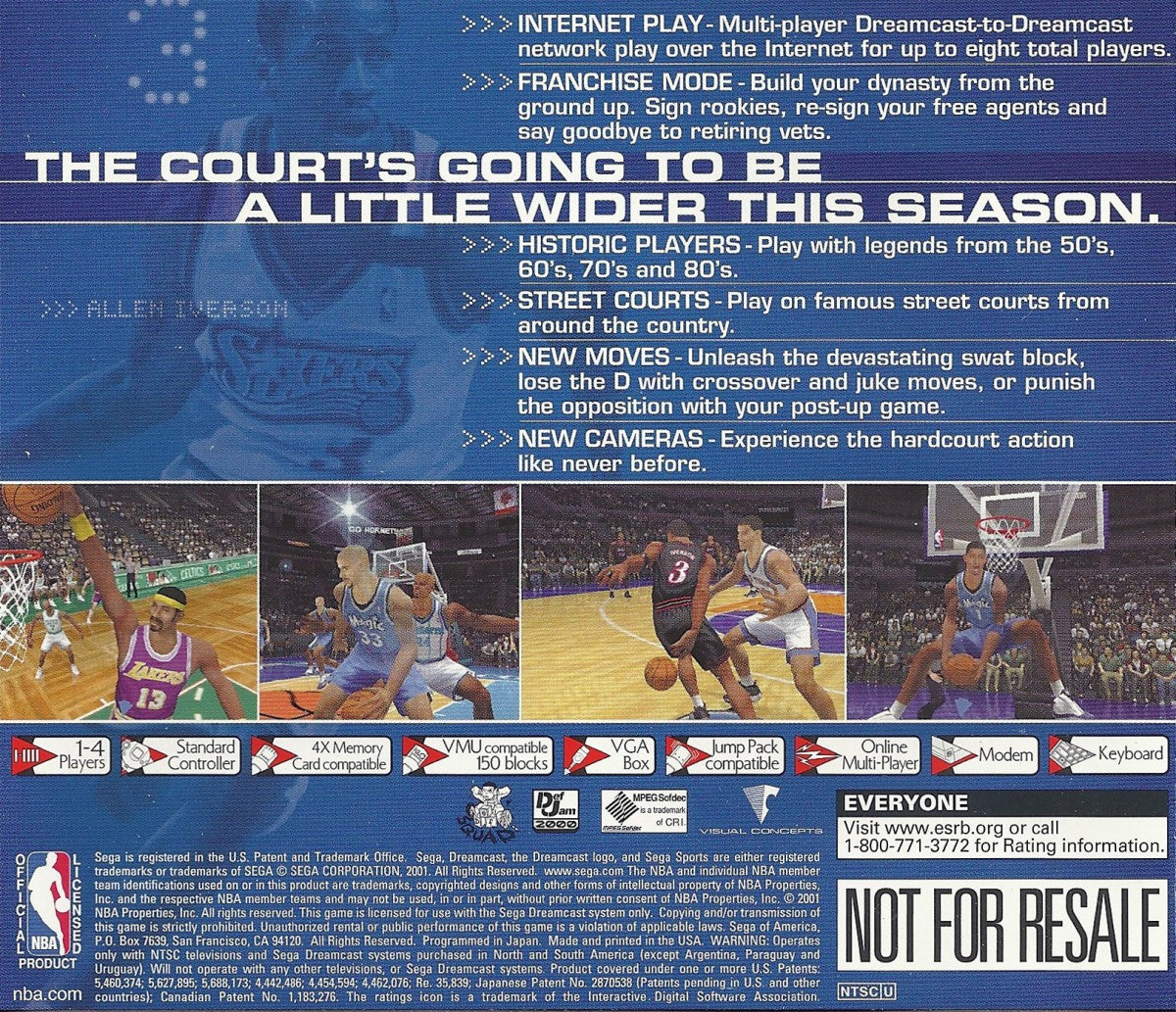 NBA 2K1 – Sega Dreamcast (DC)