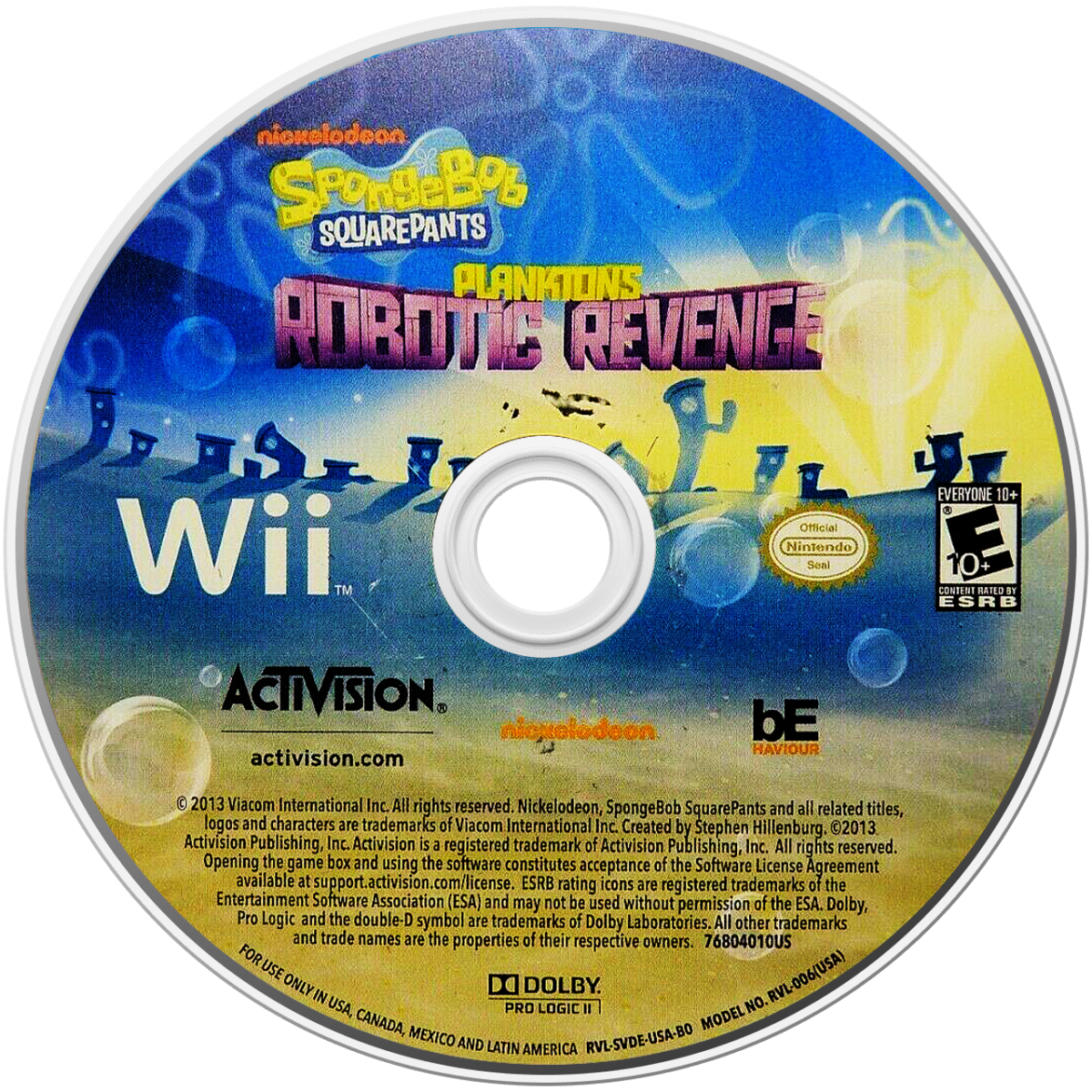 SpongeBob SquarePants: Plankton's Robotic Revenge – Nintendo Wii (Wii)