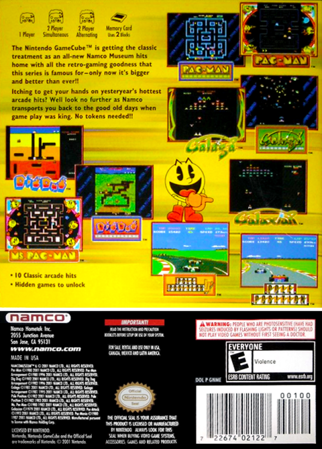 Namco Museum (Player's Choice) – GameCube (GC)