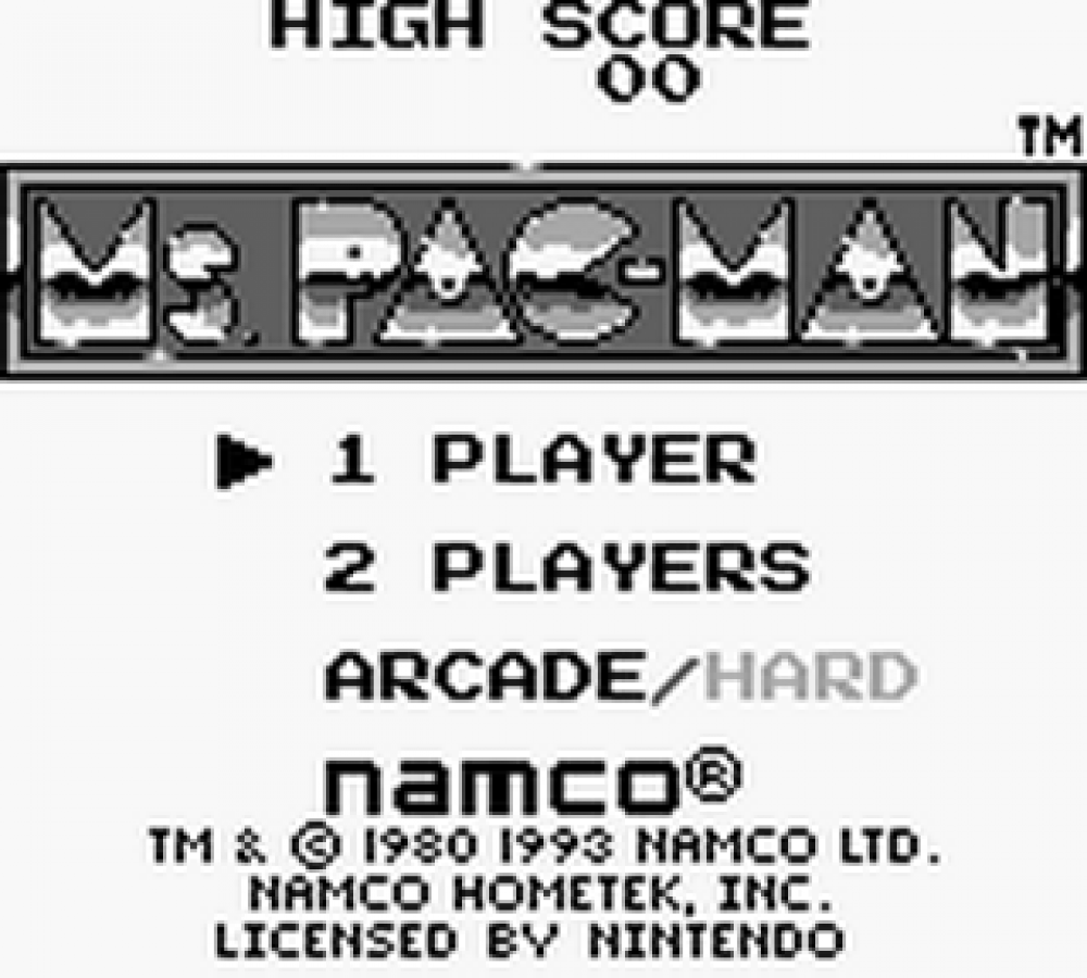 Ms. Pac-Man [Missing Manuals/Inserts] – Game Boy (GB)