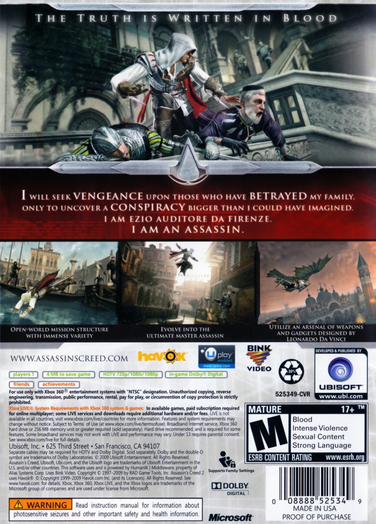 Assassin's Creed II [Platinum Hits] – Xbox 360 (X360)