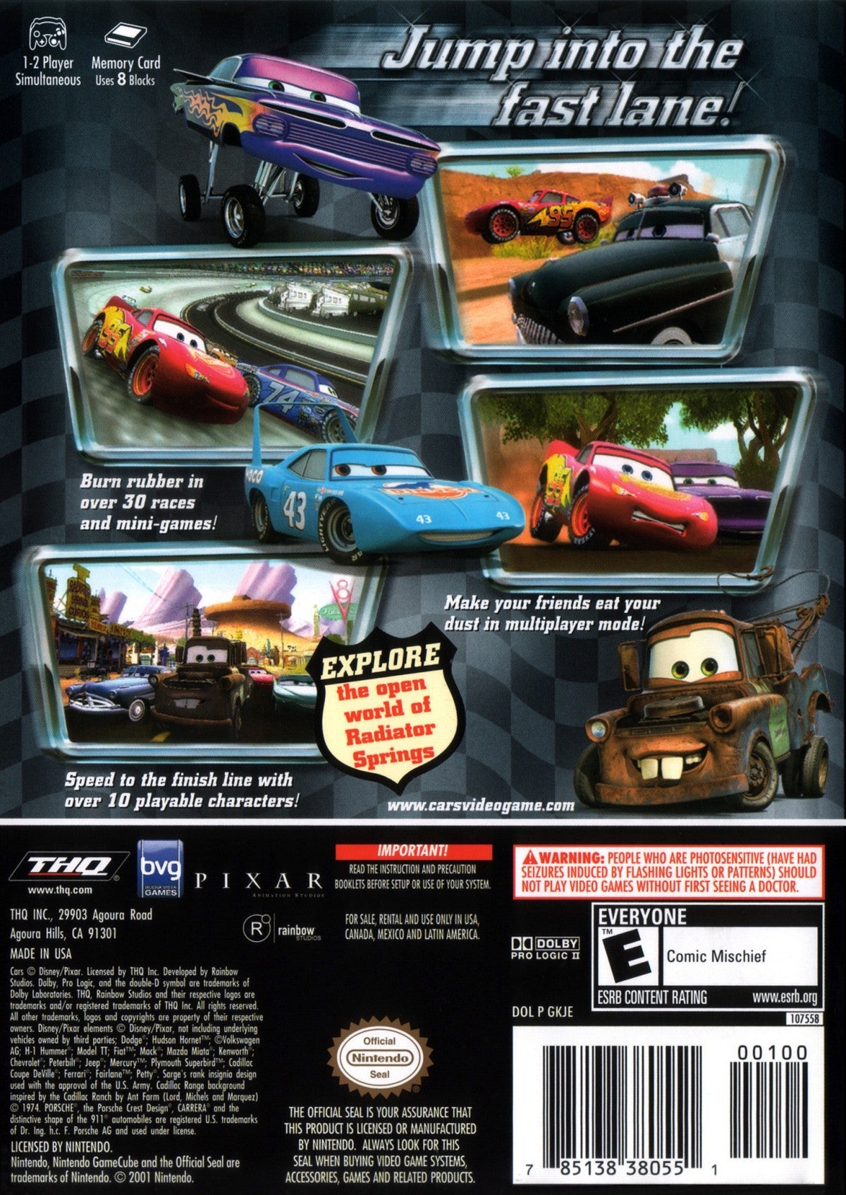 Disney Pixar Cars – GameCube (GC)