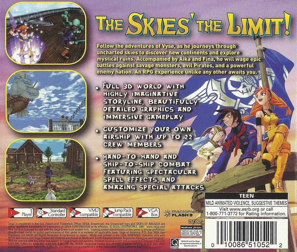 Skies of Arcadia – Sega Dreamcast (DC)