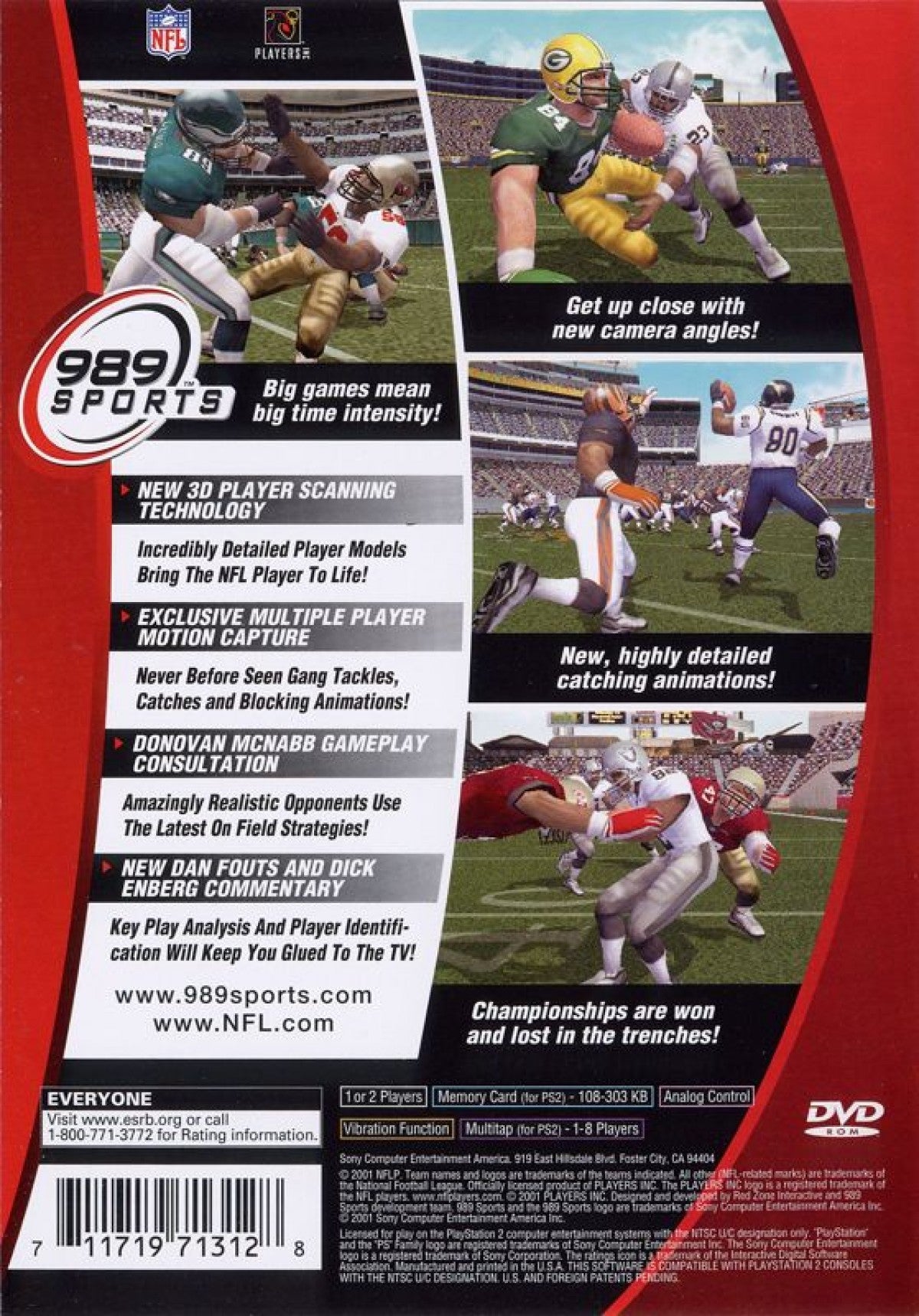 NFL GameDay 2002 – PlayStation 2 (PS2)