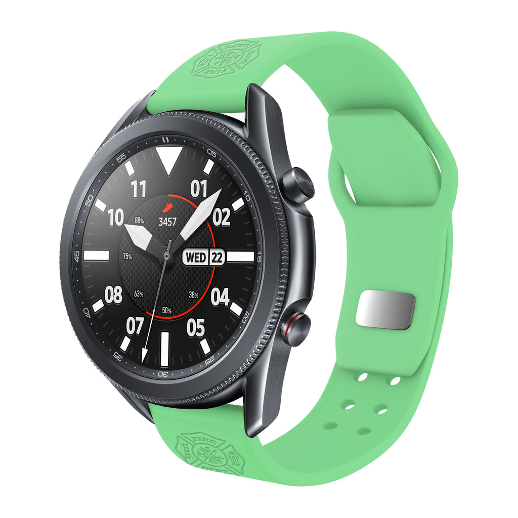 Firefighter First Responder  Watchband for Samsung, Garmin, Fossil, and More for Samsung, Garmin, Fossil, and More