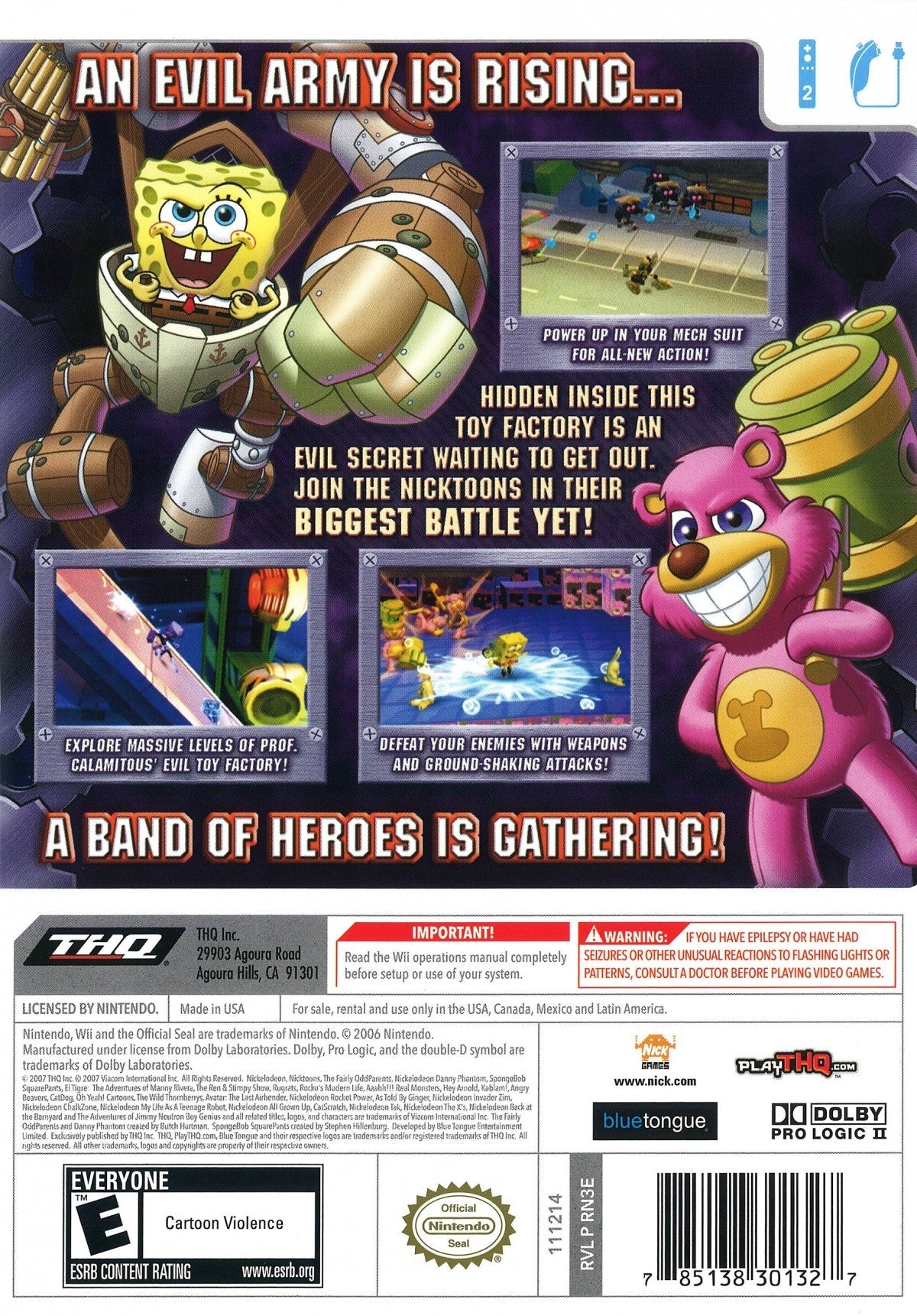 Nicktoons: Attack of the Toybots – Nintendo Wii (Wii)