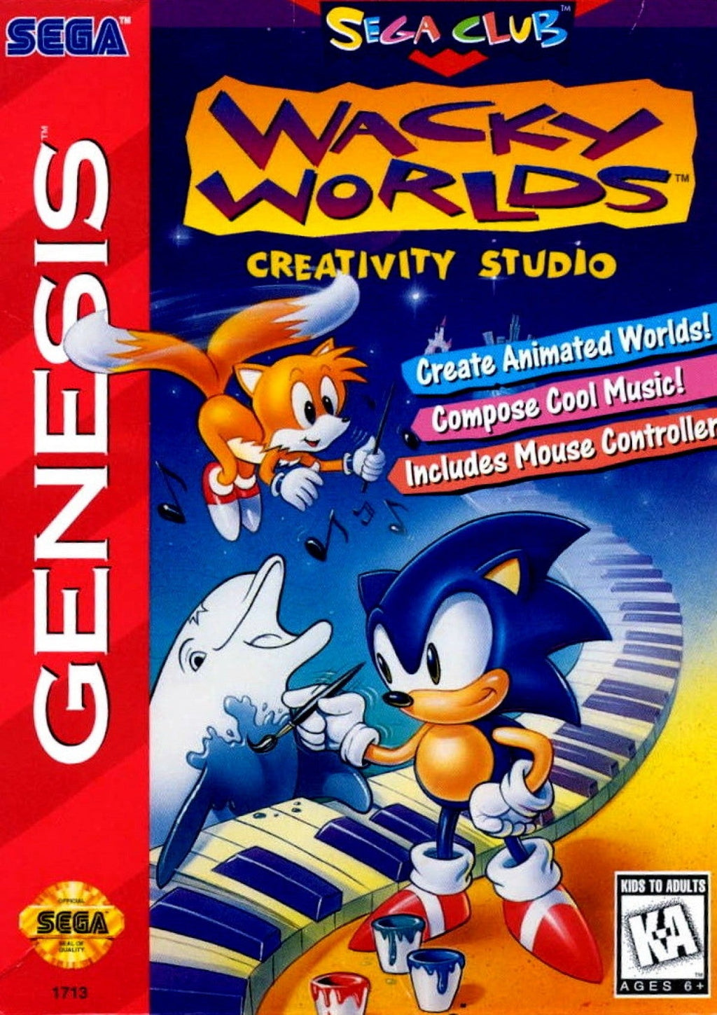 Wacky Worlds Creativity Studio – Sega Genesis (GEN)