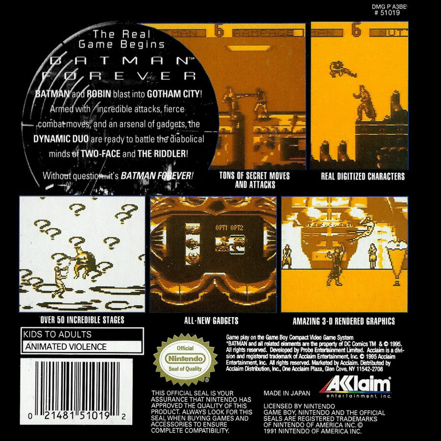 Batman Forever – Game Boy (GB)