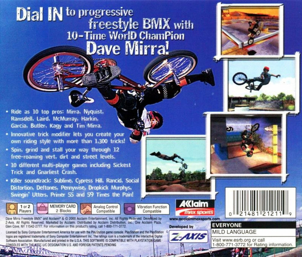 Dave Mirra Freestyle BMX [Greatest Hits] – PlayStation 1 (PS1)