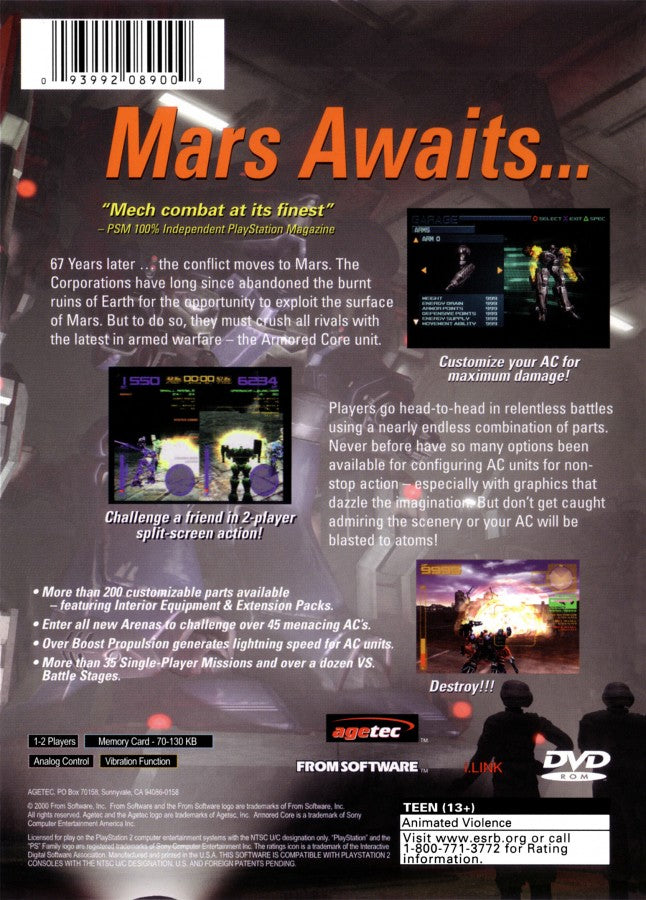 Armored Core 2 – PlayStation 2 (PS2)
