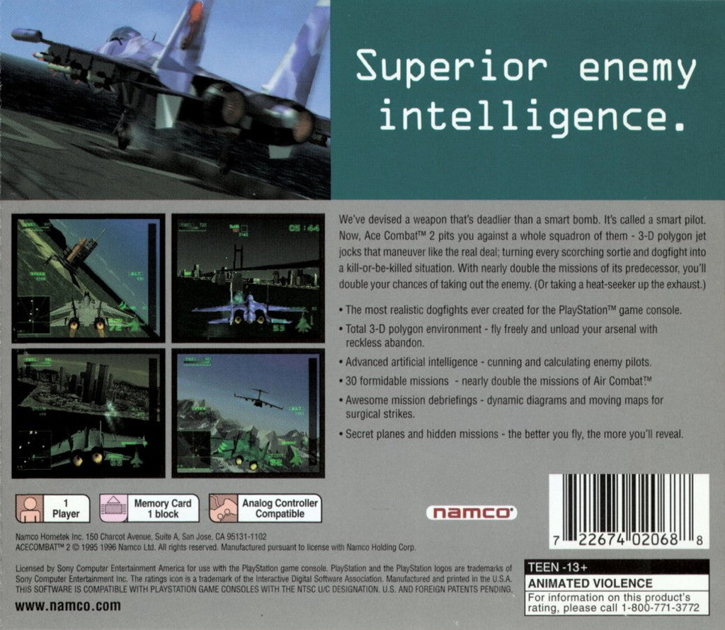 Ace Combat 2 – PlayStation 1 (PS1)